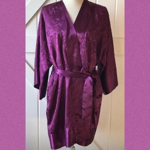 Victoria's Secret Purple Satin Robe